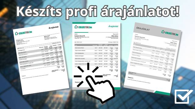 Online árajánlat készítő